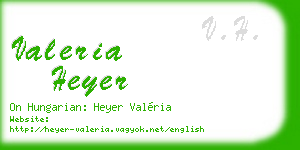 valeria heyer business card